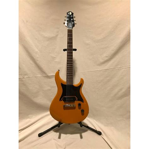 giffin guitars model  solid body electric guitar tv yellow musicians friend