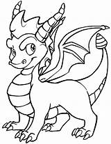 Coloring Dragon Baby Pages Spike Rocks sketch template