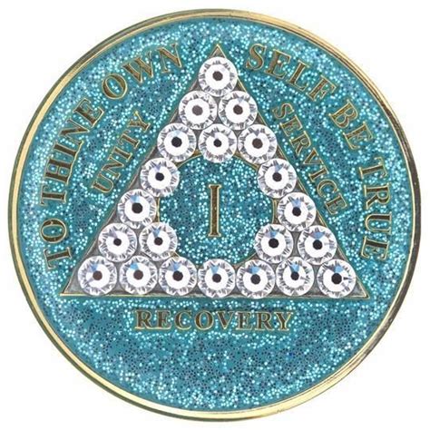 Aa Glitter Turquoise Medallion W White Triangle Bling