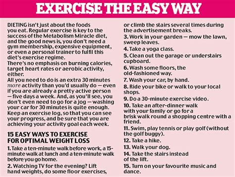 easy exercises  lose weight  med guide