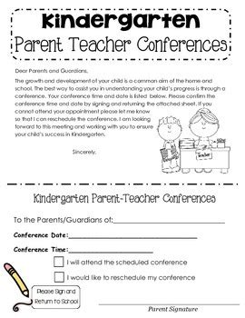 parent teacher conference letter  katie mueller tpt
