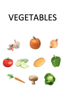 worksheet vegetables   teachers