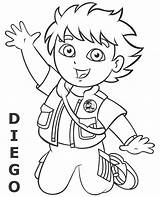 Coloring Diego Dora Colouring Topcoloringpages Print Printable sketch template