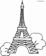 Eiffel Tower Coloring Pages Paris Drawing Outline Print 2d Drawings Kids Easy Template Printable Tokyo Color Getdrawings Pencil Paintingvalley Clipartmag sketch template