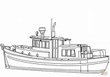 Coloring Yacht Trawler Pages Ships Boats Printable Supercoloring Categories sketch template