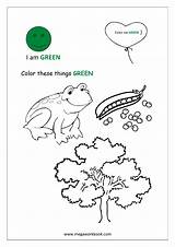 Coloring Green Pages Things Blue Red Yellow Colors Color Purple Orange Learn Megaworkbook Gray Etc sketch template