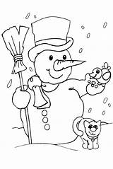 Coloring Snow Snowy Pages Printable Getcolorings sketch template
