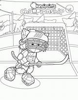 Hockey Coloring Pages Goalie Nhl Logo Skate Ice Printable Color Getcolorings Player Popular Colori Print Coloringhome sketch template