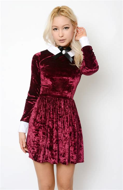 burgundy velvet addams dress cozy dress outfit dresses