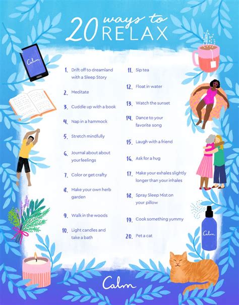 20 ways to relax on national relaxation day — calm blog national