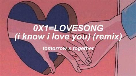 txt xlovesong    love  remix english lyrics youtube