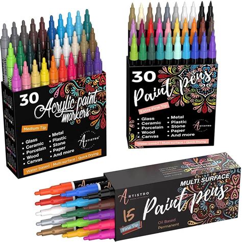 colorful markers  bundle artistro art paint pens