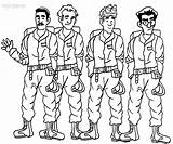 Ghostbusters Coloring Pages Printable Color Print sketch template