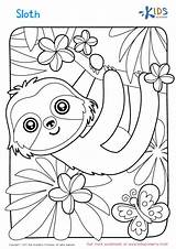 Sloth Sloths Faultier Malvorlagen Jungle Malvorlage Kidsacademy Arbeitsblatt Conservation Livres sketch template