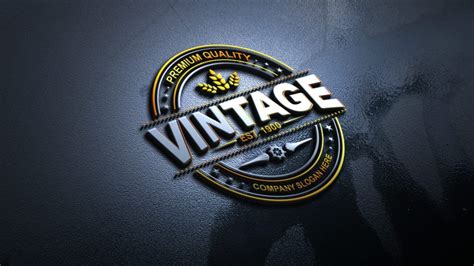 vintage logo design graphicsfamily
