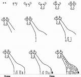 Girafe Dessiner Draw Apprendre Invata Desenezi Invatam Desenam Critters Planse Colorat Lessons sketch template