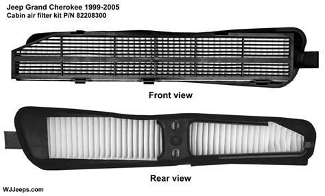 jeep wk grand cherokee cabin air filter accessory jeepspecscom