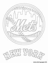 Mets Baseball Yankees Dodgers Giants Getcolorings Tremendous Getdrawings Gcssi sketch template