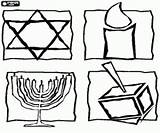 Simboli Ebraismo Symbole Judaisme Colorare Judentum Giudaismo Malvorlagen Judentums Quatre Símbols Vier Disegni Estrella sketch template