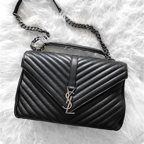 black saint laurent college bag pinterest atblancazh ysl handbags vintage handbags