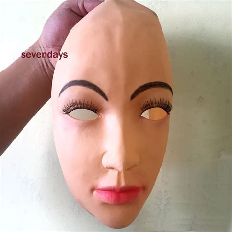 top grade handmade silicone sexy and sweet half female face mask ching