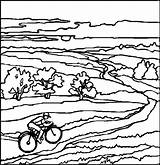 Landschaft Malvorlagen Radfahrer Ausmalbild Malvorlage sketch template