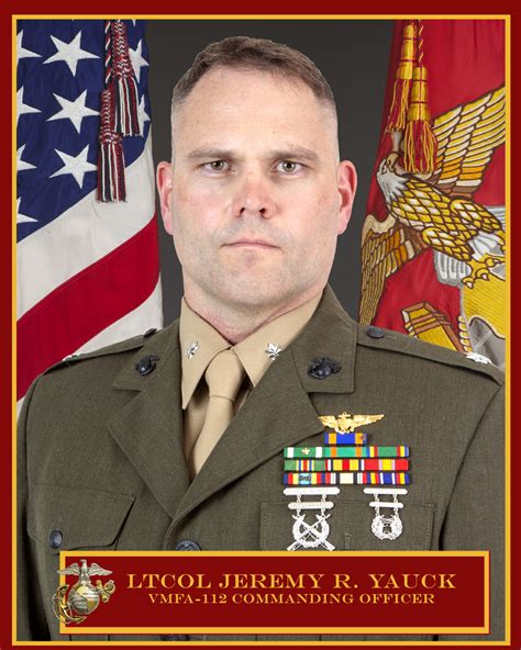 commanding officer marine fighter attack squadron  marine corps forces reserve biography