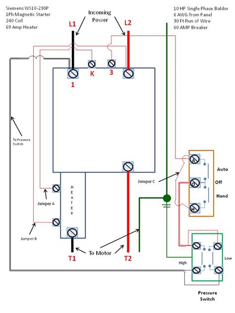 square   phase motor starter wiring diagram wiring diagram