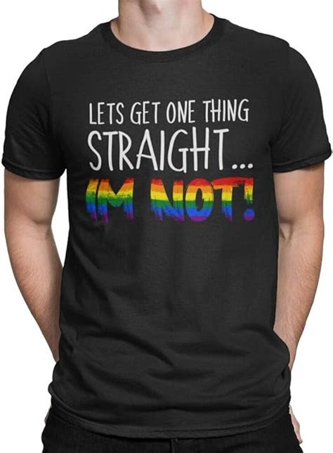 lets get one thing straight im not gay pride t shirt funny joke lgbt