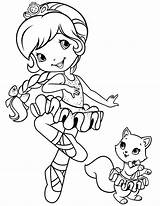 Coloring Pages Shortcake Strawberry Dance Colouring Choose Board Cartoon sketch template