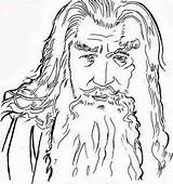 Lord Hobbit Gandalf Coloriages Colorier Colouring Striker Colorkiddo Letscolorit Ring Enchanted Forest sketch template