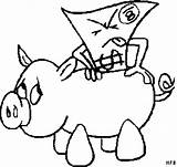 Sparschwein Geldschein Malvorlage Ausmalbild sketch template