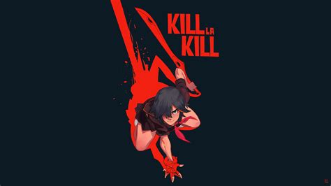 kill la kill cover anime girls artwork digital art kill la kill hd