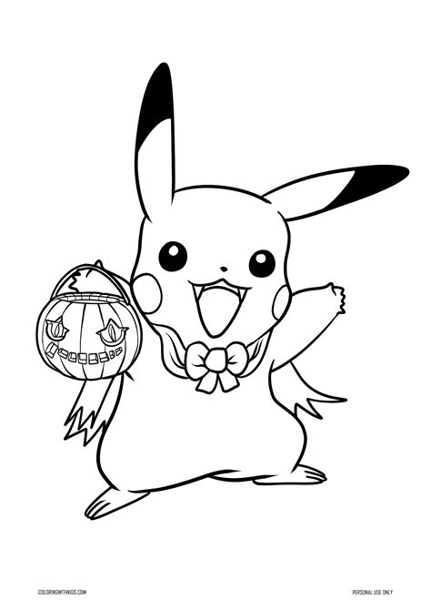 halloween pokemon coloring page coloring  kids
