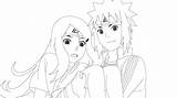 Minato Kushina Shippuden Lineart Xddd sketch template