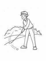 Golf Coloring Pages Kids Printable Color Bright Colors Favorite Choose sketch template