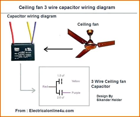 ceiling fan  wire capacitor wiring diagram diagrams resume examples