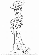Woody Toy Story Draw Sheriff Buzz Drawing Characters Sketch Cartoon Step Drawings Coloring Clipart Easy Disney Pages Sketches Learn Paintingvalley sketch template