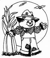 Scarecrow Girl Coloring Pages Getcolorings Color sketch template