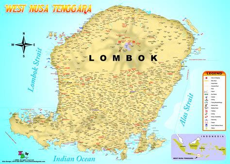 lombok island map lombok global
