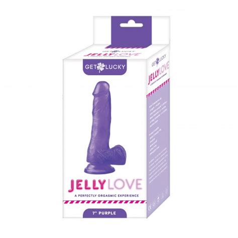 Get Lucky 7 Jelly Dildo Purple Sex Toys And Adult Novelties Adult