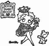Coloring Boop Betty Wecoloringpage Pages sketch template