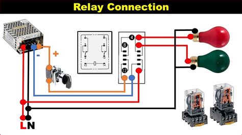 relay wiring diagram relay connection relay working principle youtube