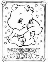 Care Bears Coloring Pages Bear Print Baby Wonder Heart Search sketch template