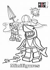 Lego Pages Coloring Shark Colorare Da Disegni Elves Minifigures Colouring Scary Choose Board Printable Template sketch template