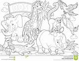 Coloringhome Zoologico Coloringareas Preescolar Animals sketch template