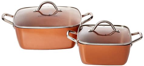 copper chef  piece cookware set home appliances
