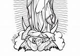Guadalupe Virgen Catequesis Señora Historia sketch template