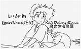 Delivery Service Kiki Colouring Line Coloring Ghibli Studio Pages Pngkey Kikis Transparent Drawing Will Deviantart sketch template