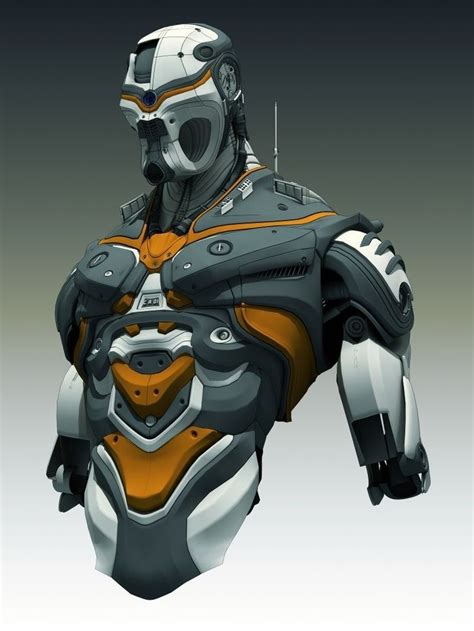 sci fi futuristic armour robots concept sci fi characters